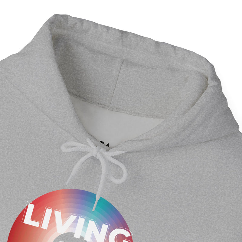 'Living at 33rpm' Men's Hoodie, side angle