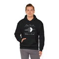 'Life Sounds Better on Vinyl' Men's Hoodie, showing reverse