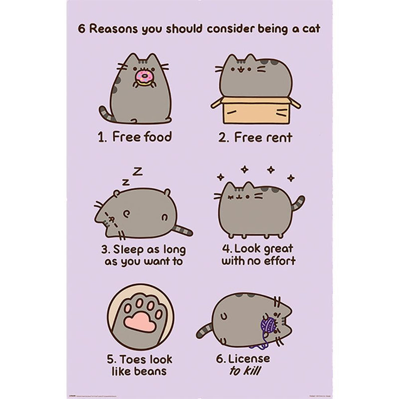 Pusheen Poster Reasons collectible from Infinity Collectibles 2026