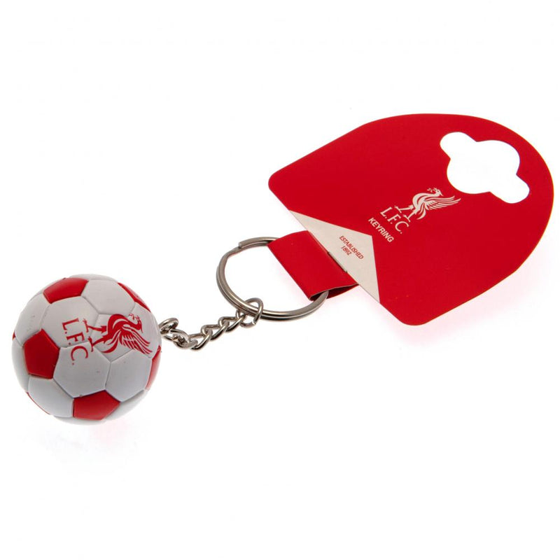 Liverpool FC Football Keyring, side angle