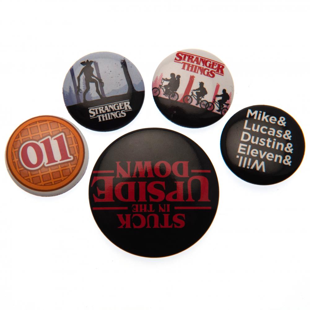 Stranger Things Button Badge Set