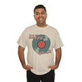 'Just an Analog Guy, In a Digital World' Men's T-Shirt, close-up detail