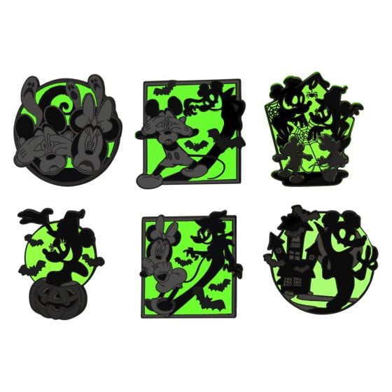 Loungefly - Blind Box Enamel Pins - Mickey & Minnie Ghost