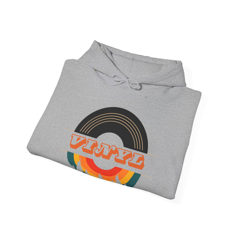 Vinyl Record Logo Men's Hoodie, showing reverse