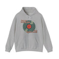 'Just an Analog Guy in a Digital World' Hooded Sweatshirt, rear view