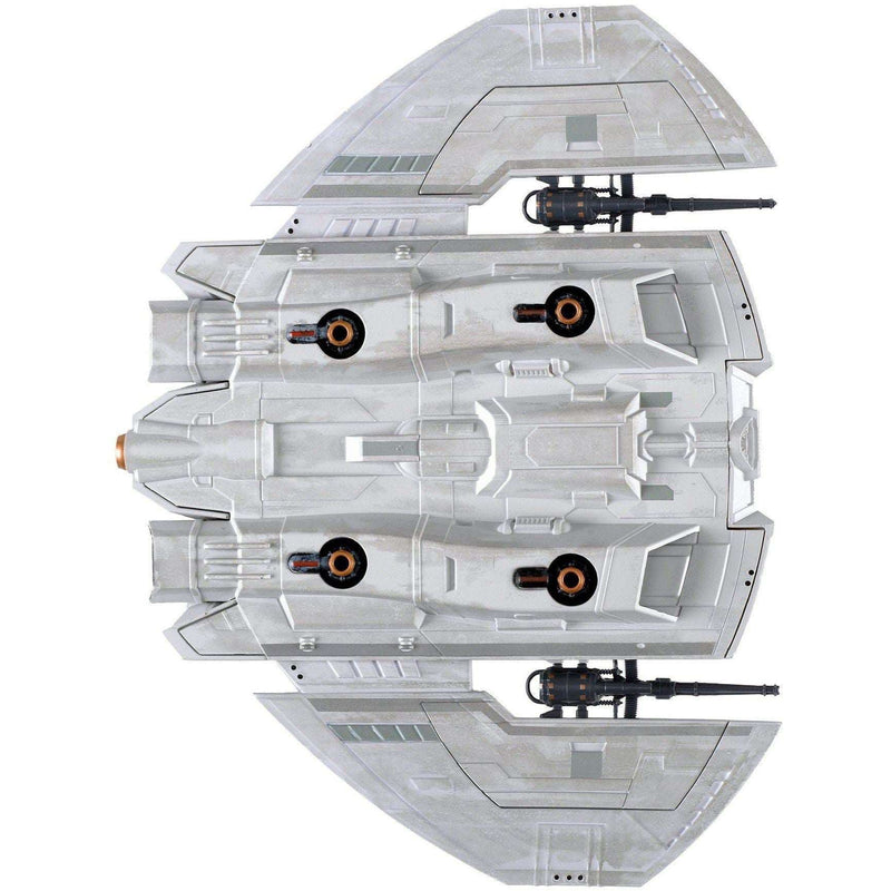 Cylon Raider (Blood and Chrome) Diecast Model Ship (Battlestar Galactica / Eaglemoss), rear view