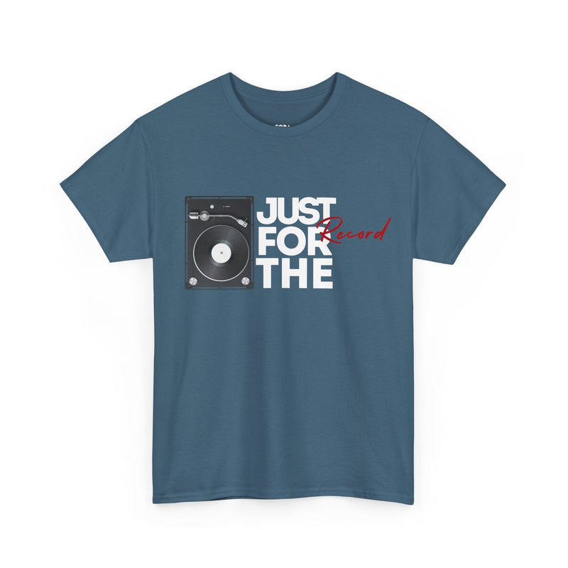 'Just for the Record' Men's Vinyl T-Shirt, rear view