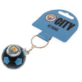 Manchester City FC Football Keyring, side angle