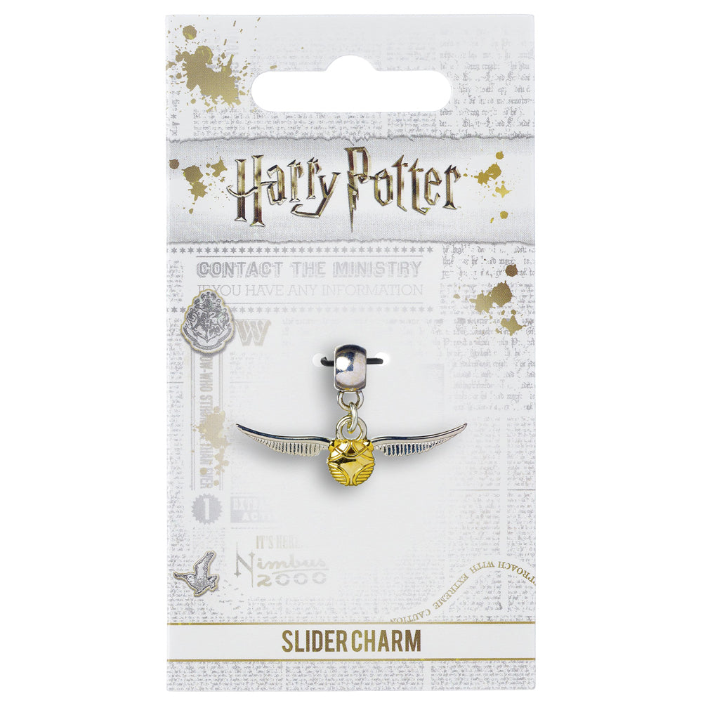 Harry Potter Silver Plated Charm Golden Snitch