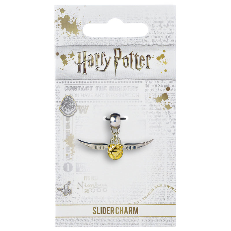 Harry Potter Silver Plated Golden Snitch Charm, alternate view