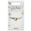 Harry Potter Golden Snitch Pin Badge, side angle