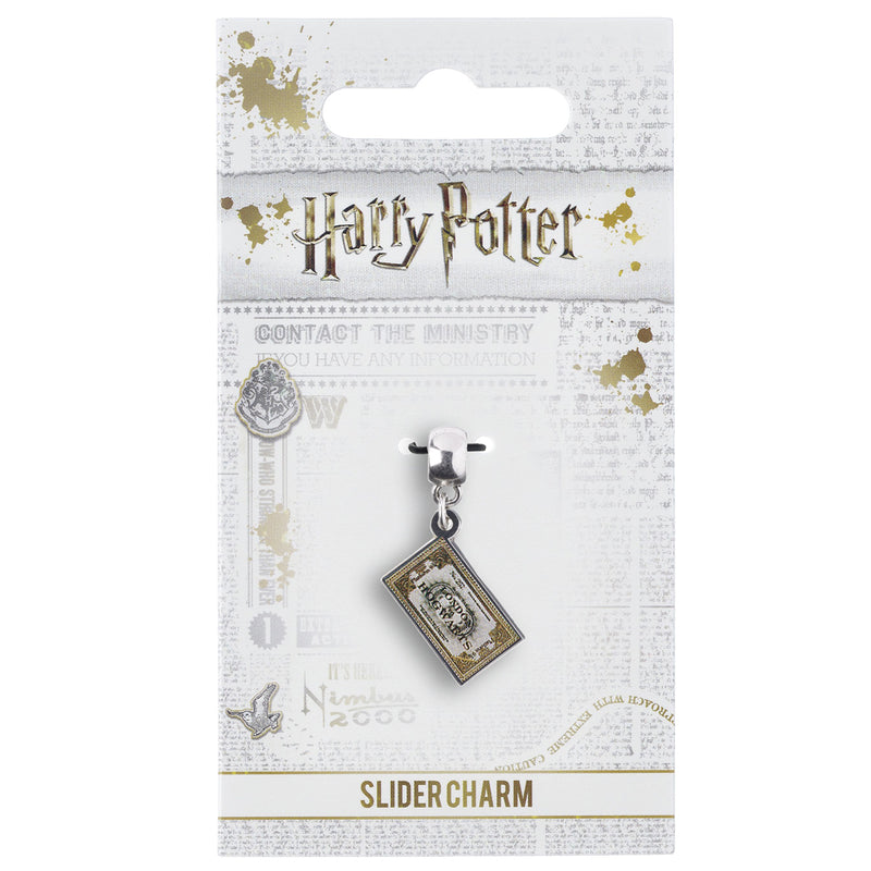 Harry Potter Silver Plated Ticket Charm, alternate view