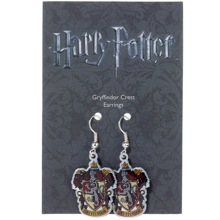 Harry Potter Silver Plated Earrings Gryffindor