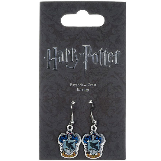Harry Potter Silver Plated Ravenclaw Hook Earrings, alternate view