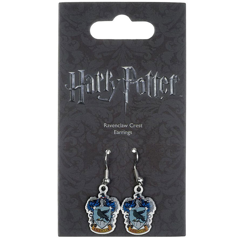 Harry Potter Silver Plated Ravenclaw Hook Earrings, alternate view
