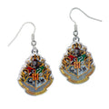 Harry Potter Silver Plated Hogwarts Crest Hook Earrings collectible from Infinity Collectibles 2026
