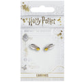Harry Potter Silver Plated Golden Snitch Stud Earrings, alternate view