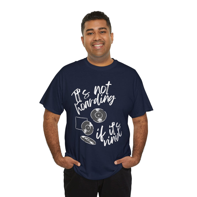 'It's Not Hoarding If It's Vinyl' Men's T-Shirt, alternate view