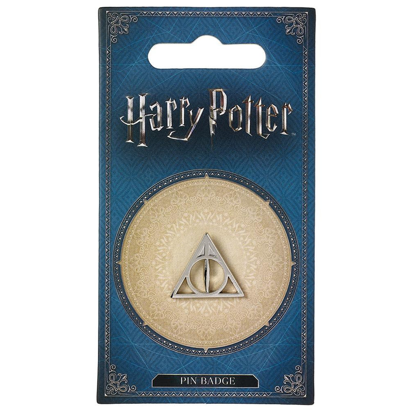 Harry Potter Deathly Hallows Pin Badge, side angle
