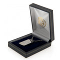 Leicester City FC Engraved Dog Tag & Chain, side angle