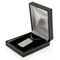 Celtic FC Engraved Dog Tag & Chain, side angle