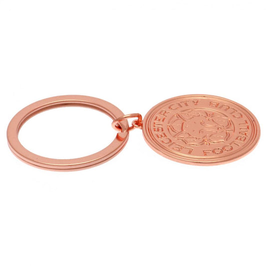 Leicester City FC Rose Gold Crest Keyring, alternate view