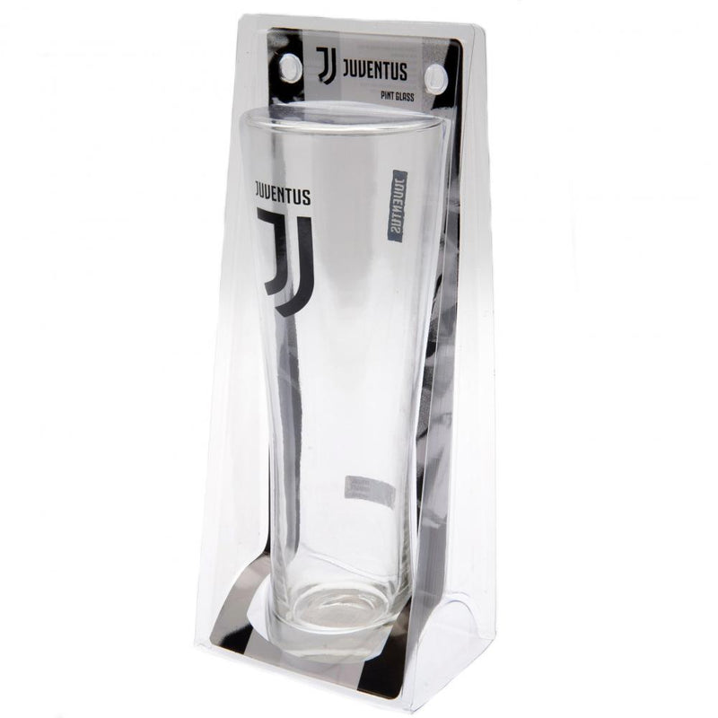 Juventus FC Tall Beer Glass, side angle