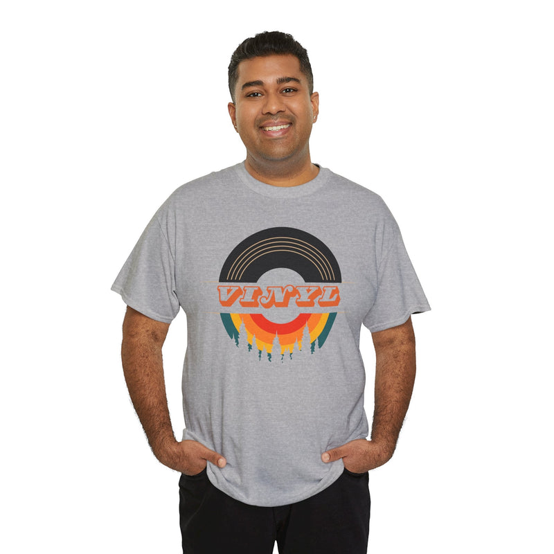 Vinyl Record Logo Men's T-Shirt, side angle