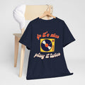 'If It’s Nice, Play It Twice' Vinyl T-Shirt, in display