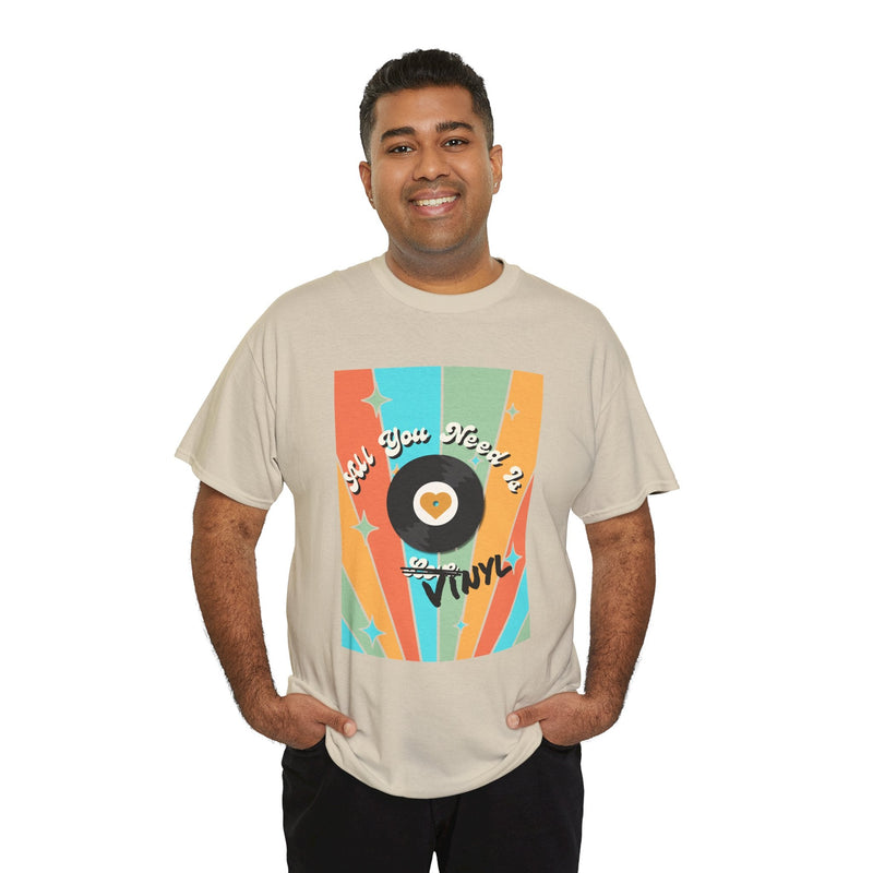 'All You Need Is Vinyl' T-Shirt, rear view