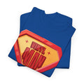 'Vinyl Man' Men's Superhero T-Shirt, side angle