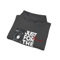 'Just for the Record' Men's Hoodie, close-up detail