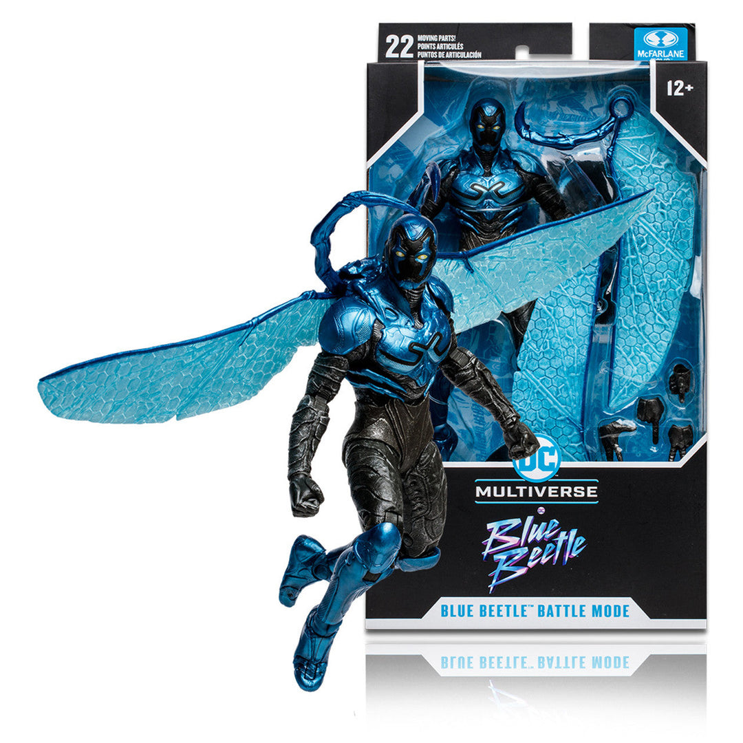 McFarlane DC Blue Beetle Movie Blue Beetle Battle Mode 7" Action Figure