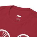 Vinyl Makes Me Happy Men's T-Shirt, close-up detail