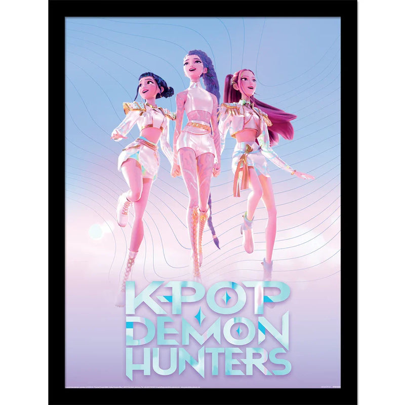 K-Pop Demon Hunters Trio 16 x 12 Framed Collector Print