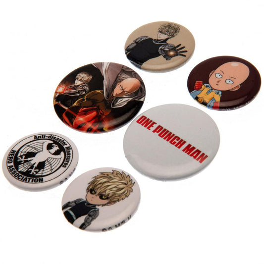 One Punch Man Button Badge Set, alternate view