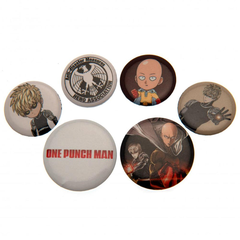 One Punch Man Button Badge Set collectible from Infinity Collectibles 2026