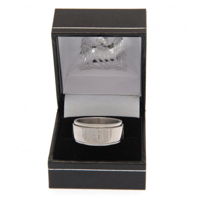 Manchester City FC Spinner Ring Medium EC, side angle