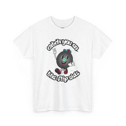 'Catch You On The Flip Side' Men's Vinyl T-Shirt collectible from Coda Records