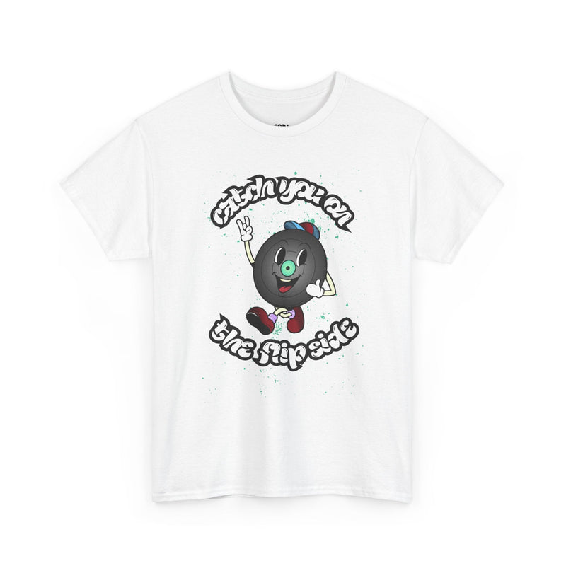 'Catch You On The Flip Side' Men's Vinyl T-Shirt collectible from Coda Records
