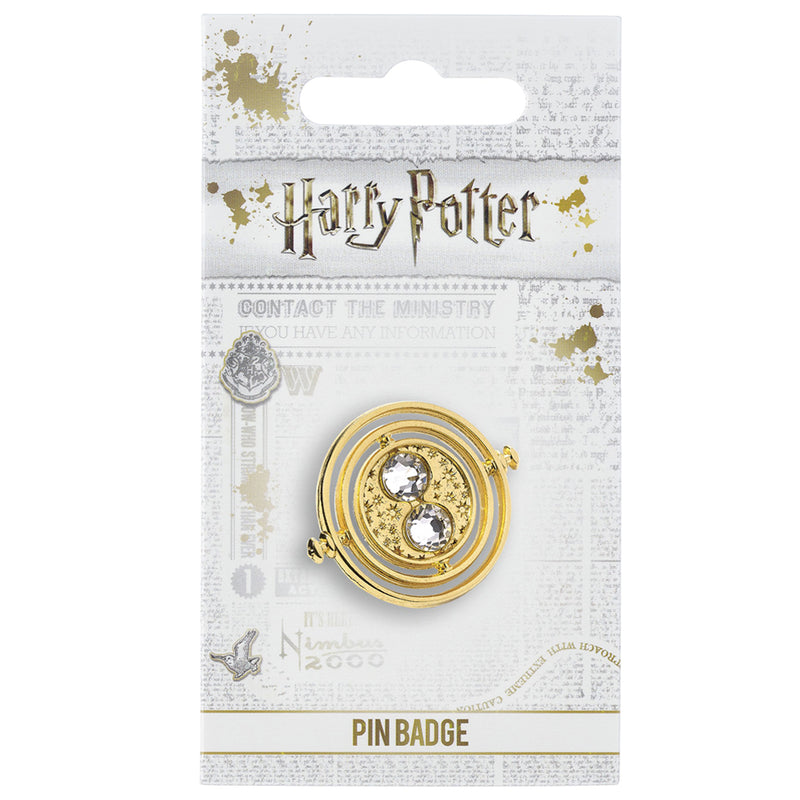 Harry Potter Time Turner Pin Badge, side angle