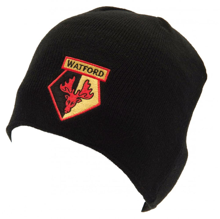 Watford FC Black Beanie