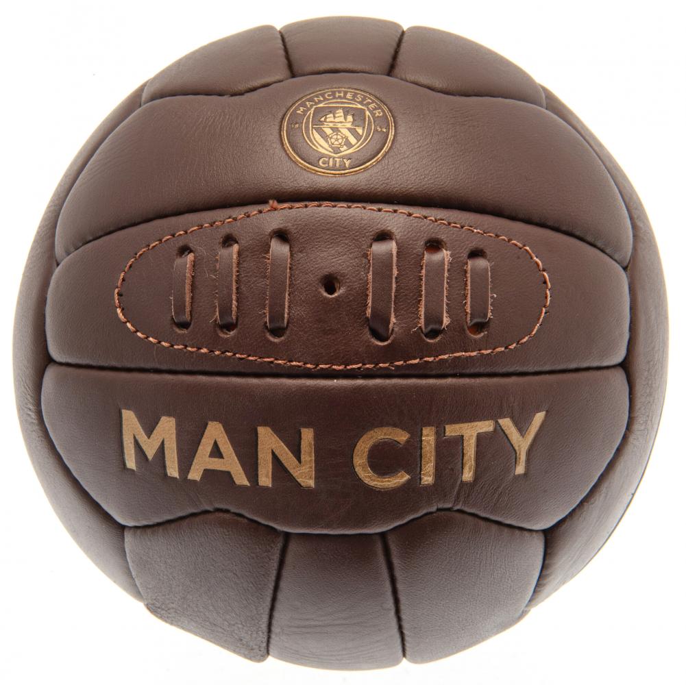 Official Manchester City Retro Heritage Football