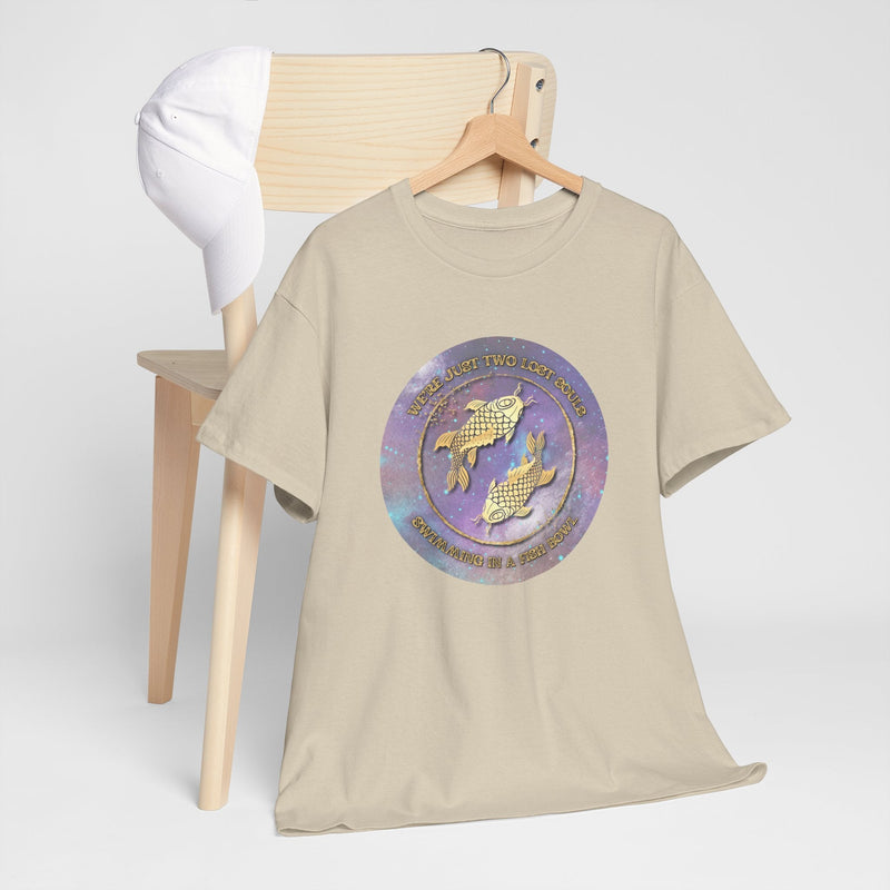 'Lost Souls' Celestial Fish Lyric T-Shirt, showing reverse