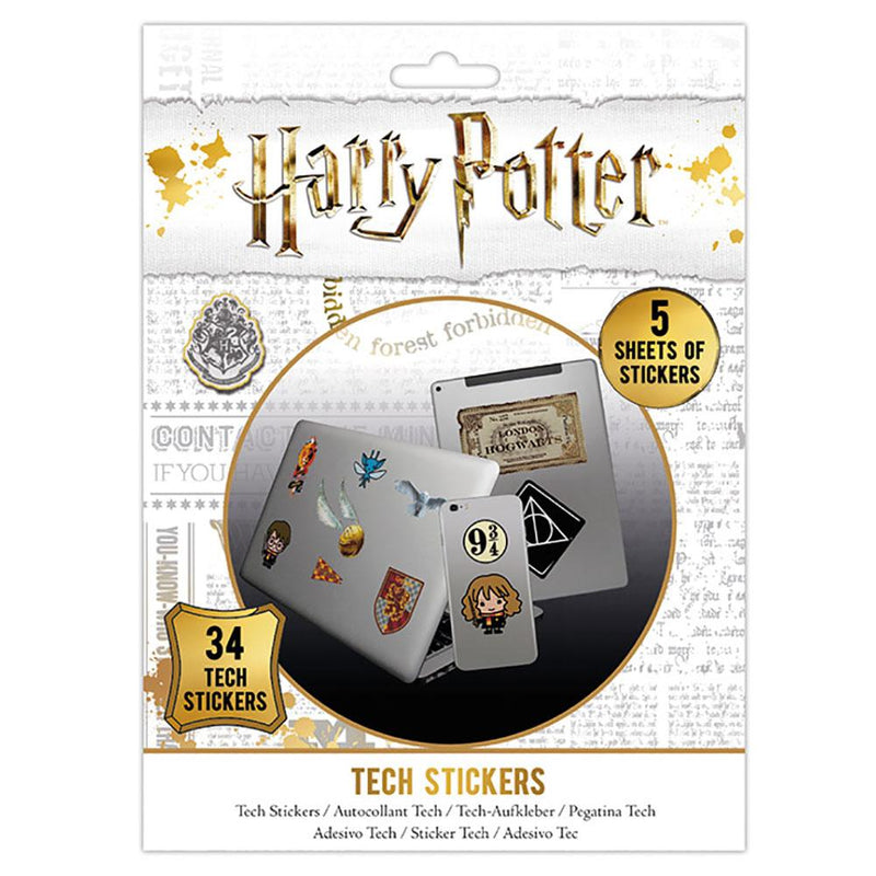 Harry Potter Tech Stickers, rear view