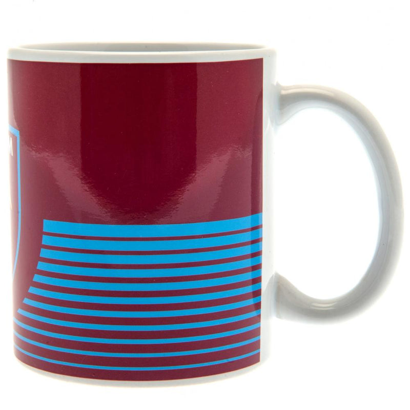 West Ham United FC Linea Mug, side angle