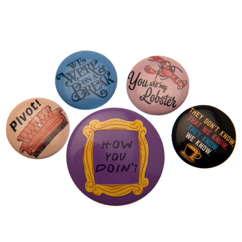 Friends Button Badge Set