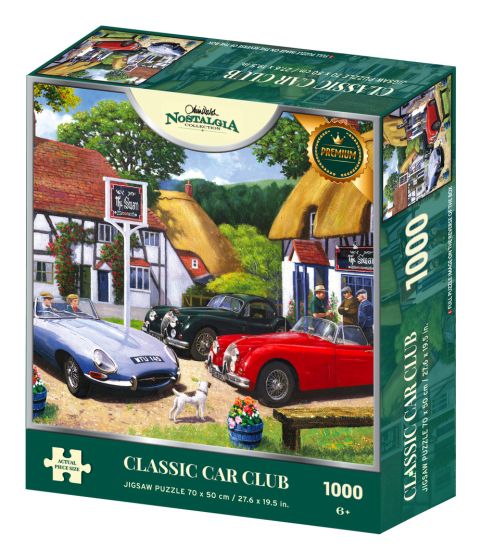 Nostalgia Collection: Classic Car Club 1000 Piece Jigsaw Puzzle