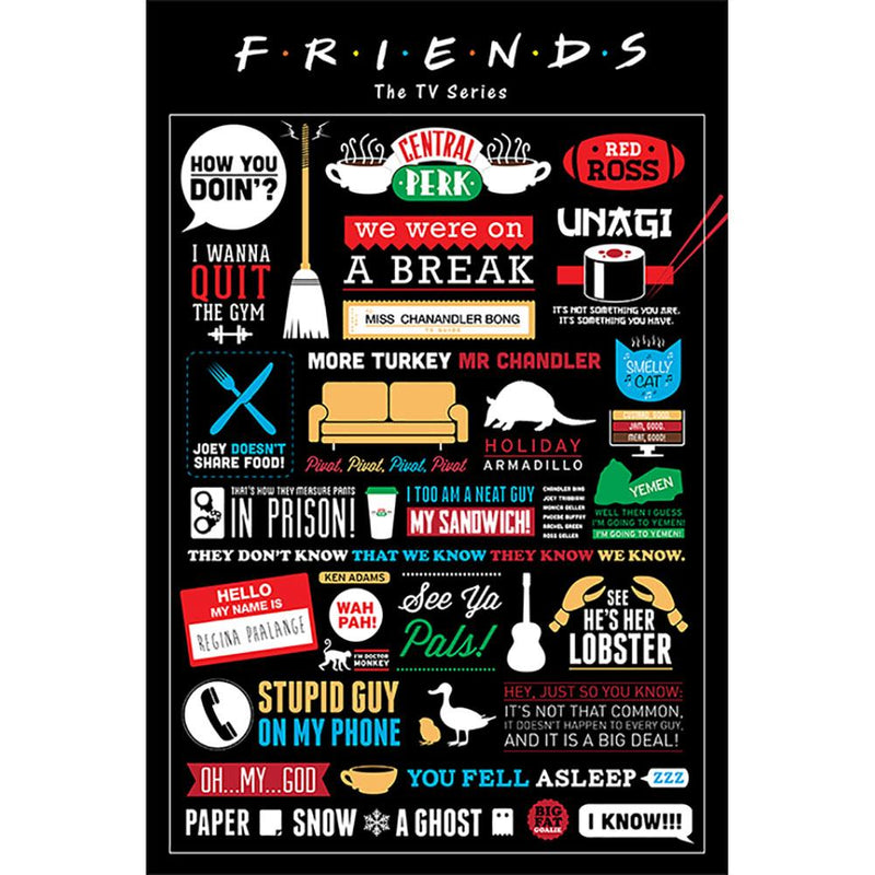 Friends Poster Infographic collectible from Infinity Collectibles 2026