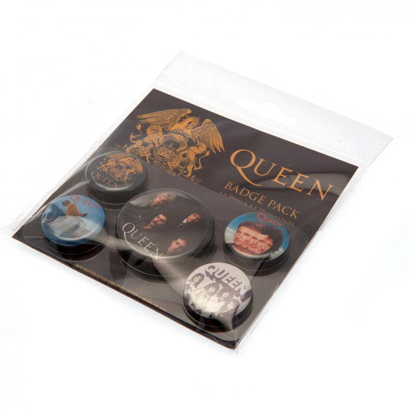 Queen Button Badge Set, side angle